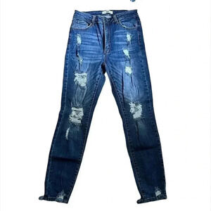 NWOT Dogma High Waist Distressed Skinny Jeans Size 9